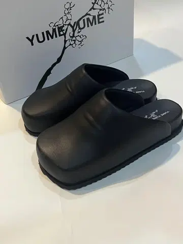 YUME YUME 블랙 사보 클로그 샌들 seventh store