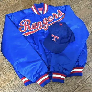 90년대 MLB 텍사스 레인저스 새틴 자켓 L 사이즈