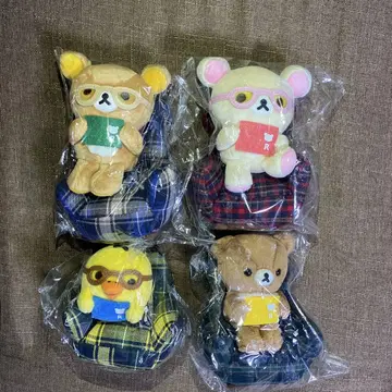 2019년 리락쿠마 북 카페 한정 봉제 인형 전 4종 세트