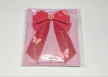 fanfancy 후쿠야 포토 카드 아크릴 프레임 리본 파피용 빨간색