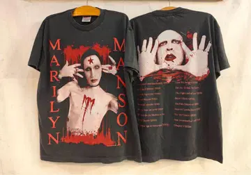 Marilyn Manson 티셔츠 블랙