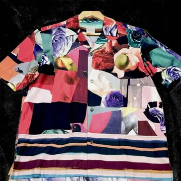 Paul Smith 폴스미스 반팔 셔츠 꽃무늬 올 패턴 시착만 한 상품