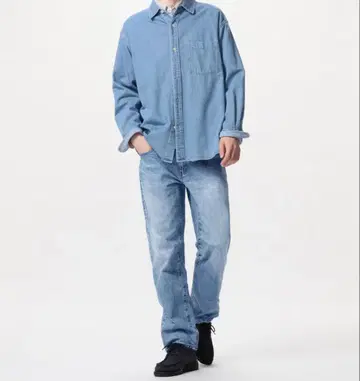 거의 미사용 레귤러 핏 청바지