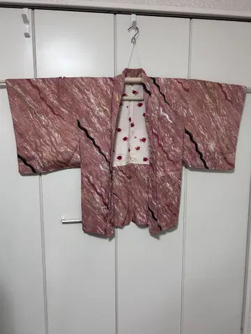 겉옷 핑크 계열 빈티지 리메이크 등에