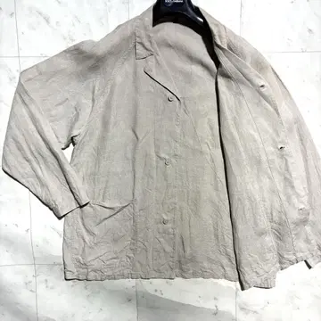 무인양품 커버올 테일러드 자켓 헴프 베이지 여름 썸머