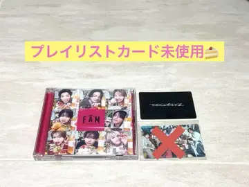 timelesz FAM CD 플레이리스트 카드 미사용