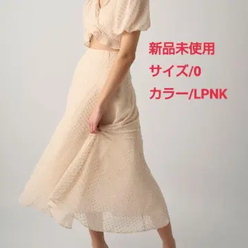 SNIDEL  자카드 플레어 스커트