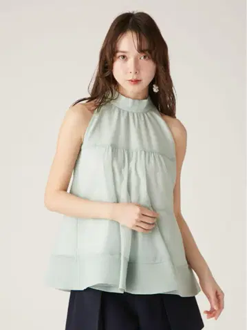 릴리 브라운 Lily Brown 아메스리티어드 블라우스 민트