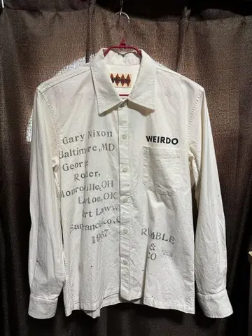 WEIRDO 스텐실 셔츠