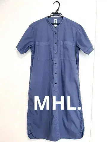 MHL 블루 셔츠 원피스
