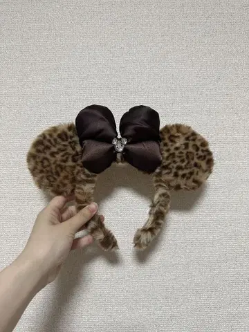 디즈니 * 레오파드 무늬 미니 머리띠