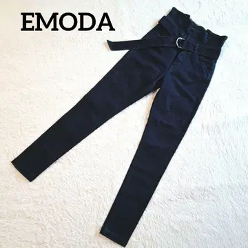 [emoda] 데님 다크 블루 하이웨스트 스키니 청바지 사이즈 2 S