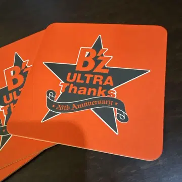 B'z 미사용 20주년 기념 파티 한정판 골판지 코스터 3개 세트