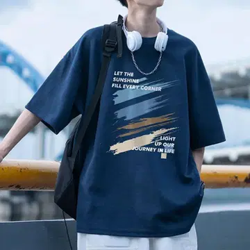 한국 네이비 T셔츠