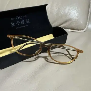 금자안경 KANEKO OPTICAL 캣아이 메탈 카멜 여성용