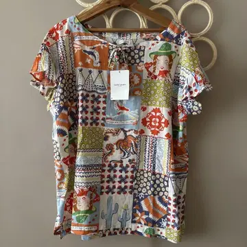 tsumori chisato sleep 반팔 티셔츠 선인장 카우 걸