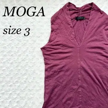 MOGA 모가 V넥 티셔츠 여성용 상의