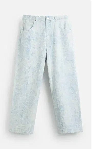 미사용 새상품 ZARA 배기 핏 데님 디테일 EU44