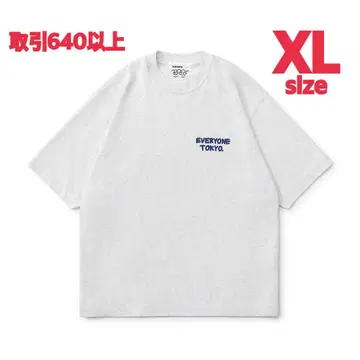 everyone j.30000 로고 SS 티셔츠 아쉬 XL 사이즈