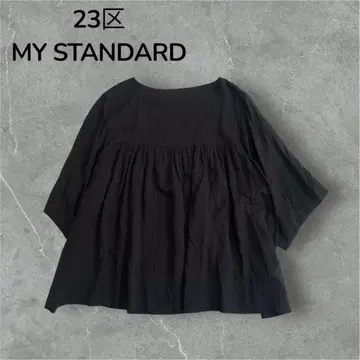 23구 개더 블라우스 시어 소재 루즈한 빅 사이즈 2XL
