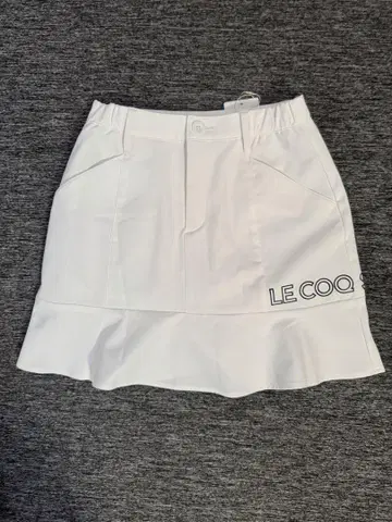 LE COQ SPORTIF 여성용 골프 스커트 화이트 사이즈 S