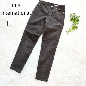 이츠 인터내셔널 코듀로이 스트레이트 팬츠 스트레치 L 4582