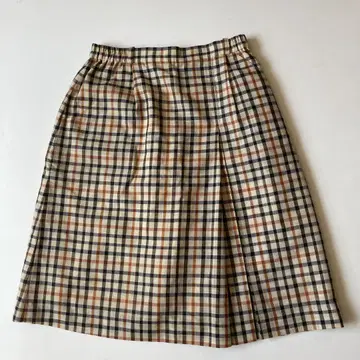 vintage DAKS linen skirt fa