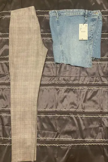 ZARA 데님 뷔스티에 미사용 택 포함 레깅스는 팬츠