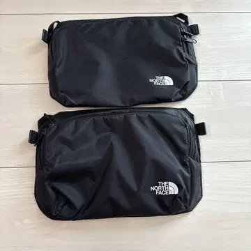THE NORTH FACE 블랙 파우치 2개 세트 백인백