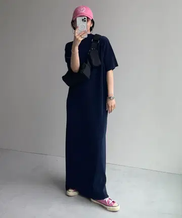 wee9s 데일리 데일리 슈퍼 스트레치 플리츠 원피스