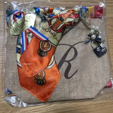 ROBIN'S 컬러풀 스카프 토트백