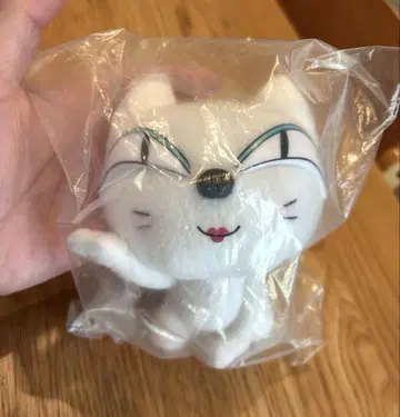 쿠로네코 야마토 봉제 인형 화이트 고양이 레트로