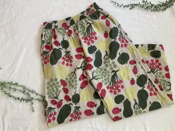 마리메꼬 marimekko 린넨 팬츠 스커트 Tori M 사이즈