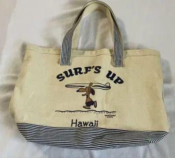 하와이 한정 SURF'S UP 일광화상 스누피 토트백