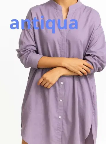 antiqua 오버사이즈 셔츠 넉넉한 라벤더 봄/여름 인기