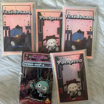 Pochacco Tuxedosam 할로윈 스트랩 5개 세트