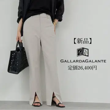 새상품 GALLARDAGALANTE 밑단 슬릿 팬츠