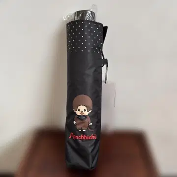 몬치치 접이식 우산 블랙 도트 무늬