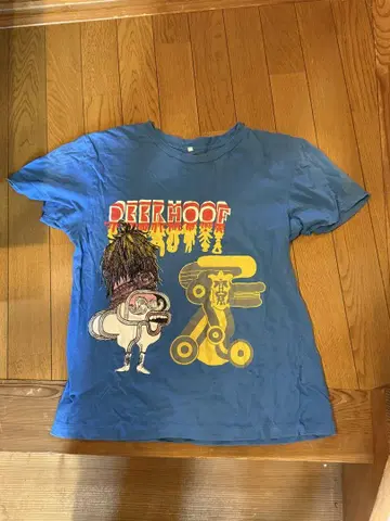DEERHOOF 디어후프 티셔츠 M 사이즈 당시 상품 레어 레어