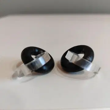 acrylic gum 아크릴 껌 블랙 + 작은 원형 클리어 세트