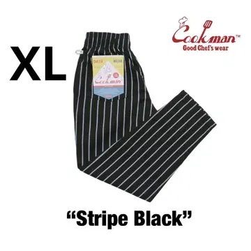 Cookman Chef Pants 셰프 팬츠 쿠쿠맨 스트라이프 블랙
