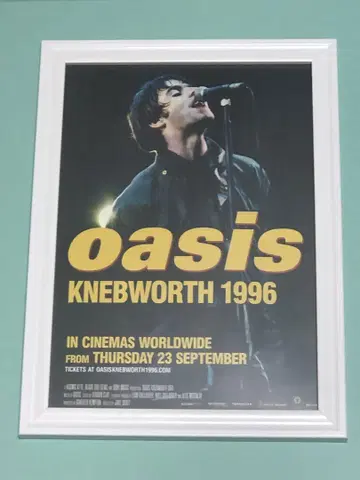 [ oasis ] KNEBWORTH 1996 액자형 플라이어