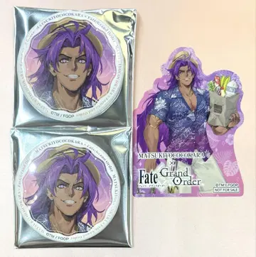 fgo fate 마츠모토키요시 캔뱃지 스티커 비마