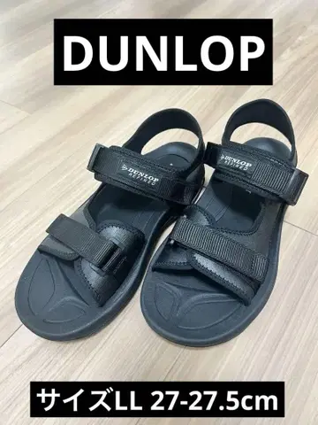 DUNLOP REFINED 블랙 샌들 아웃도어 샌들