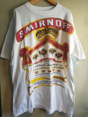 SMIRNOFF 대형 XL 티셔츠