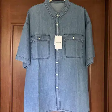 택 포함 새상품 LEPSIM 렙심 데님 BIG 셔츠 FREE SIZE