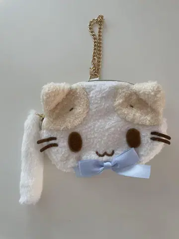 산리오 고양이 모임 페이스 모양 파우치 마쉬멜로우처럼 폭신폭신냥코