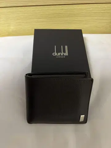dunhill 블랙 가죽 반지갑