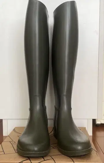 자키 부츠풍 장화 24.5cm 프랑스제 레인부츠 USED