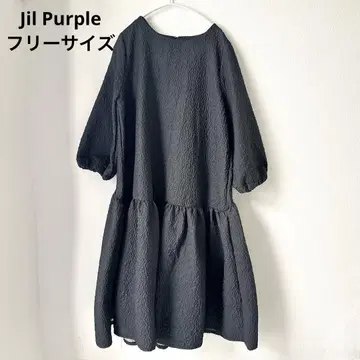 프리 사이즈 JilPurple 질 퍼플 포코포코 소재 원피스 자카드 고베